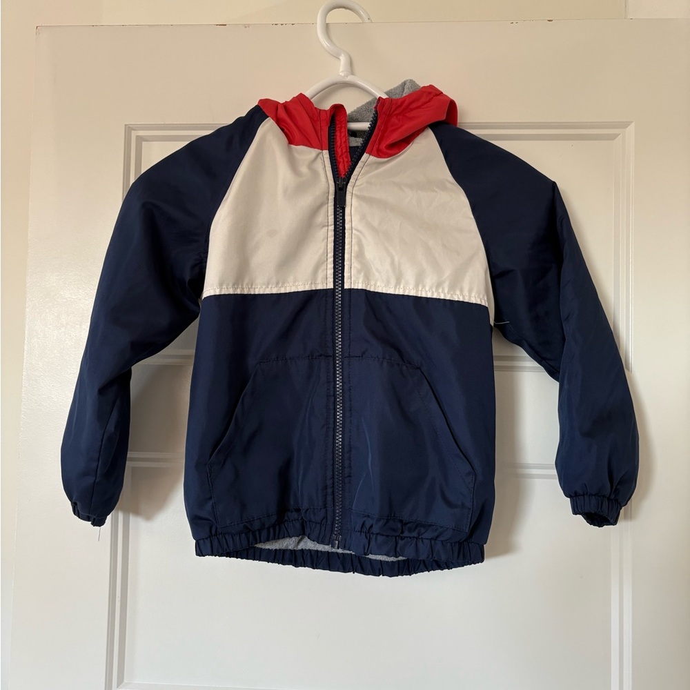 Carter's Red and Navy Hooded Jacket